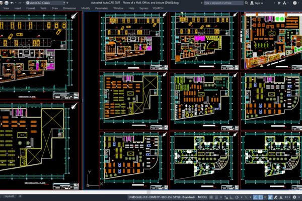 AUTOCAD PLAN KESİT GÖRÜNÜS ELEKTİRİK MEKANİK SIHHİ 4