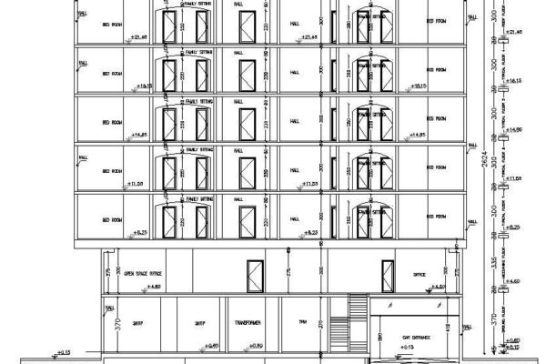 AUTOCAD PLAN KESİT GÖRÜNÜS ELEKTİRİK MEKANİK SIHHİ 5